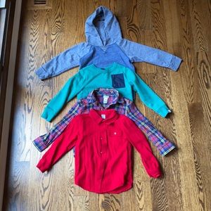 Toddler boys bundle of tops